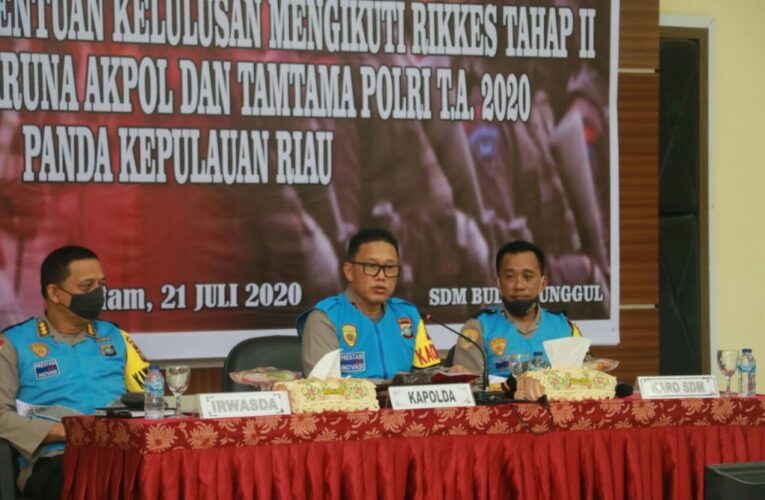 SIDANG TERBUKA PENENTUAN KELULUSAN PEMERIKSAAN KESEHATAN TAHAP II PENERIMAAN TARUNA AKPOL DAN TAMTAMA POLRI TAHUN 2020