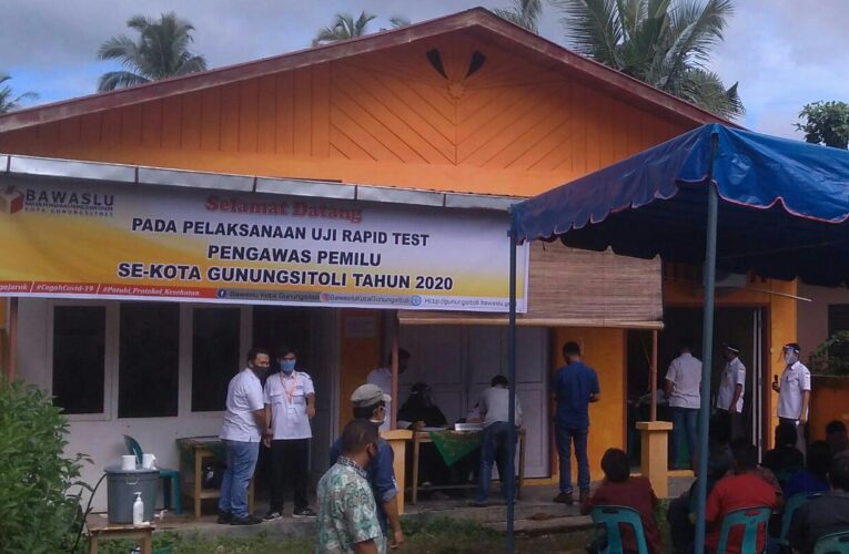 Bawaslu Kota Gunungsitoli Uji Rapid Test Seluruh Jajarannya