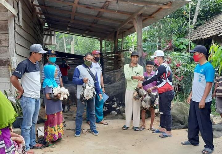Warga Desa Gedung Sri Mulyo Dapat Bantuan Bibit Ungas