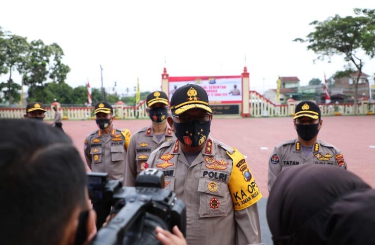 Cegah penyebaran covid -19, Kapolda Sumut instruksikan jajaran untuk menerapkan anjuran protokol kesehatan.
