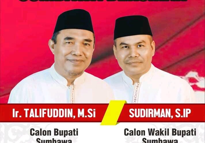 Pasangan paket Perorangan, ir. Talifuddin,M.Si -Sudirman S.IP, serius memajukan potensi daerah kabupaten Sumbawa.