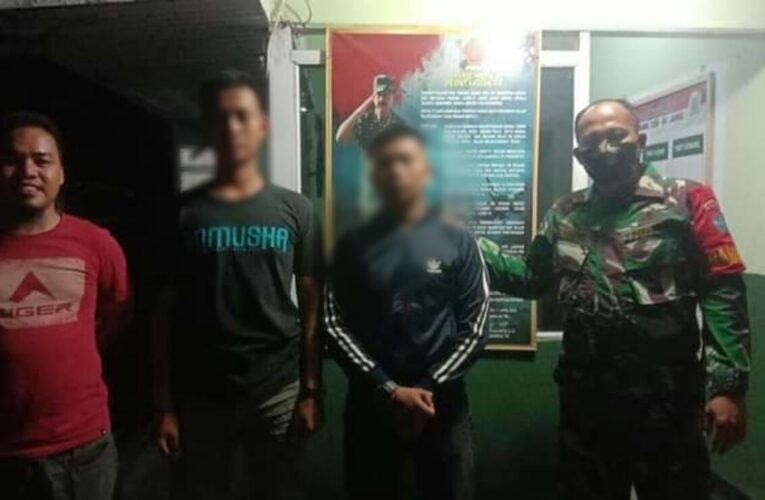 SEORANG TNI GADUNGAN DITANGKAP KORAMIL JAWAI KARENA TELAH MENIPU WARGA