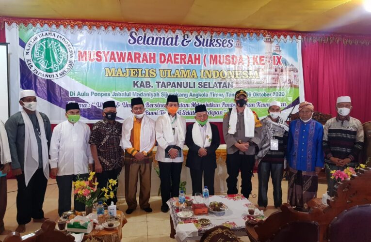 AKBP Roman Smaradhana Elhaj Hadiri Musda ke-IX MUI Tapanuli Selatan