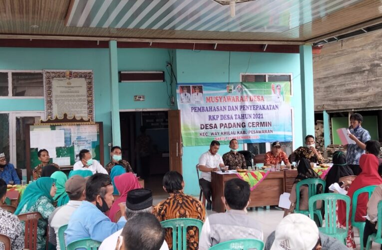 BADAN PERMUSYARATAN DESA (BPD) PADANG CERMIN SUKSES LAKUKAN MUSYAWARAH DESA TAHUN 2021