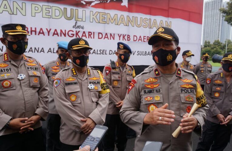 Wakapolda Jawa Timur dan Bhayangkari Kirim 25.165 Ribu Paket Sembako Untuk Korban Banjir dan Gempa Bumi