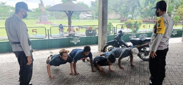 Remaja di Kecamatan Tanggul Terjaring Kegiatan Yustisi Polsek Tanggul Polres Jember
