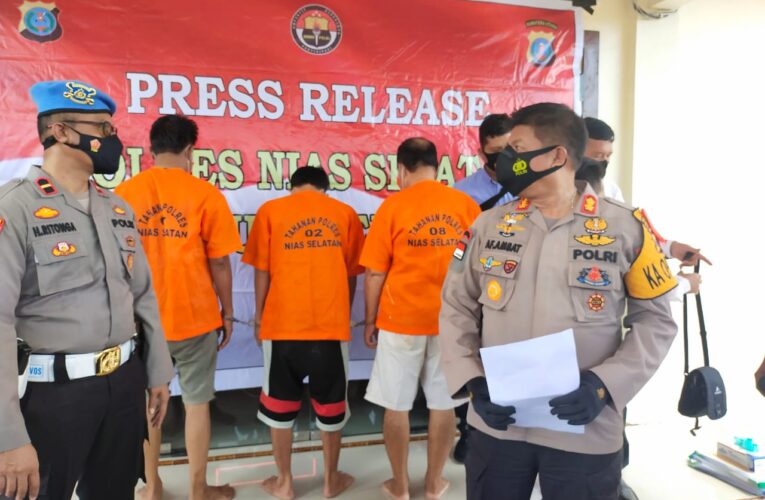 Tiga Oknum LSM Diduga Ngaku – Ngaku Pegawai KPK Dan BPK RI Terpaksa Berurusan Dengan Polres Nisel