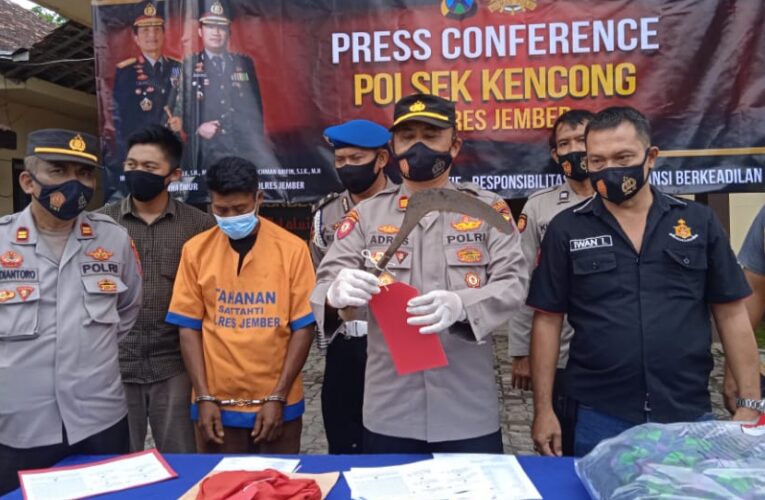 Polres Jember Polda Jatim Gelar Press Conference Tindak Pidana Penganiyaan Akibatkan Korban Meninggal Dunia