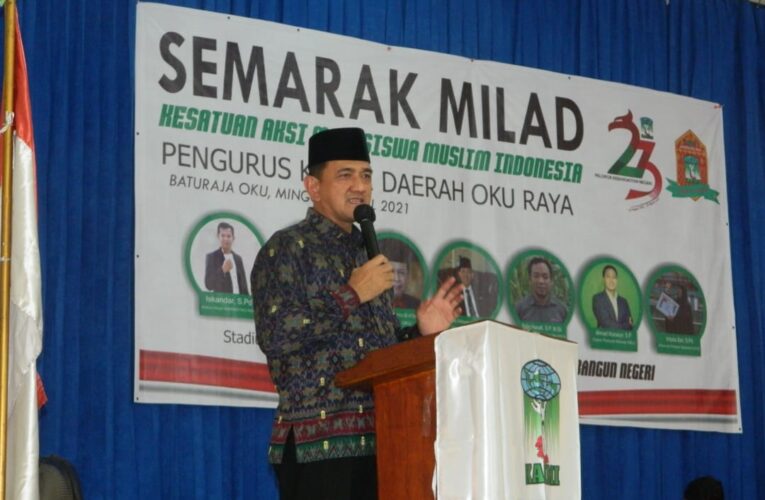Plh Bupati OKU Drs. H. Edward Candra, M.H Dalam Rangka Milad Ke-23 Ajak Mahasiswa KAMMI Kolaborasi dan Spirit Bersinergi Membangun Negeri