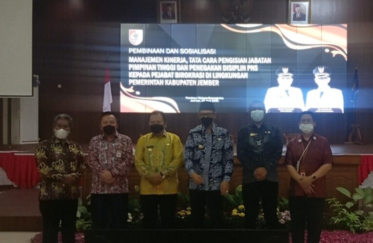 Target RPJMD Terlaksana , Bupati Jember Gelar Pembinaan Dan Sosialisasi Dengan KASN Indonesia