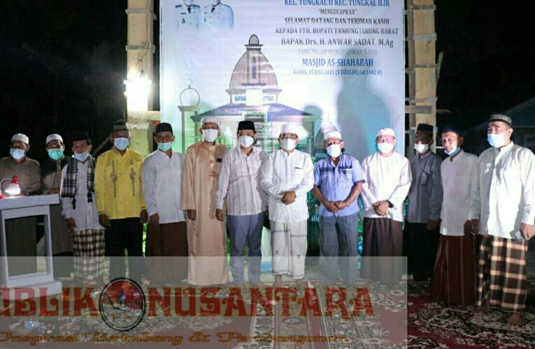 Bupati Tanjabbar Hadiri Peresmian Masjid As-Shahabah Manunggal 1