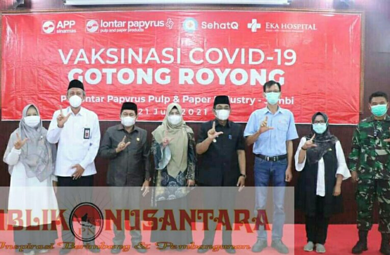 Bupati Tanjab Hadiri Vaksinasi Gotong-Royong Covid-19 Sinopham  PT. LPPPI
