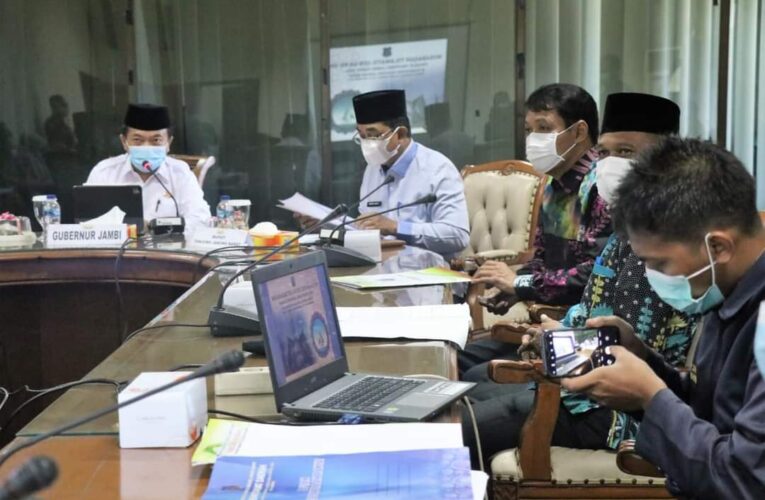 Mantap Menjadi Tuan Rumah MTQ, Bupati Tanjabbar Rapat Bersama Gubernur Jambi