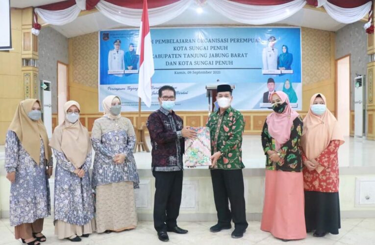 Ketua GOW Tanjabbar Sambut Kunjungan Studi Pembelajaran Organisasi Perempuan Sungai Penuh