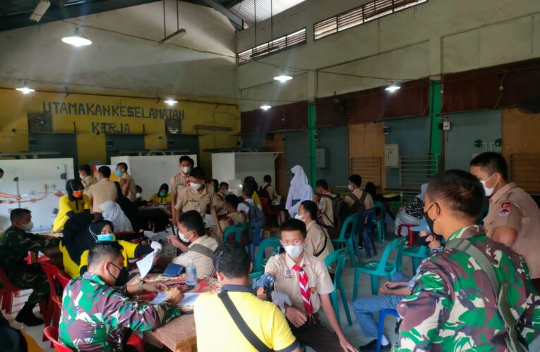 983 Siswa Dan Siswi SMK Negeri 3 OKU dinyatakan 100 Persen Sudah di Vaksin Sinovak