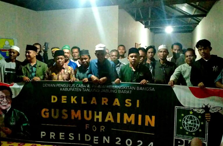 Ketua Fraksi PKB DPRD Tanjabbar Bersama Jajaran DPC PKB Deklarasikan Muhaimin Capres 2024