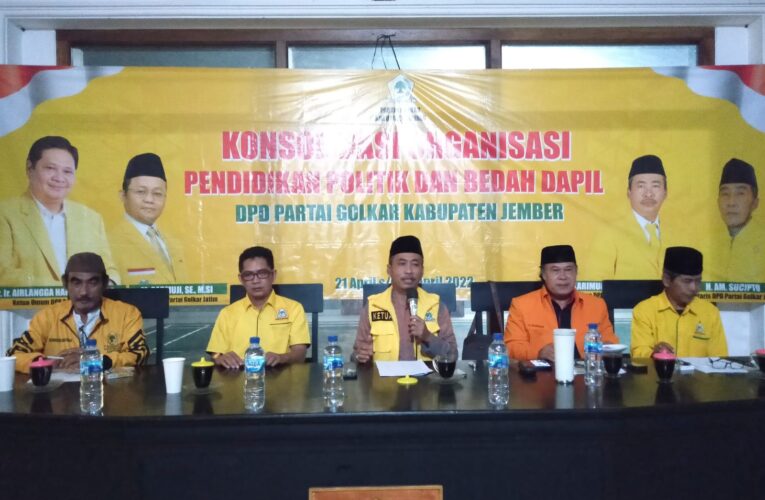 Ketua DPD Golkar Jember ( Ji Karim) Tuntaskan Bedah Dapil , “Rakyat Rindu Golkar”.