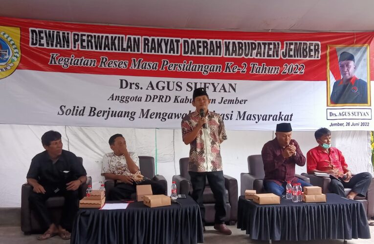 Saat Reses Di Gumukmas , Wakil Ketua DPRD Jember Di Warnai Sambat Warga.