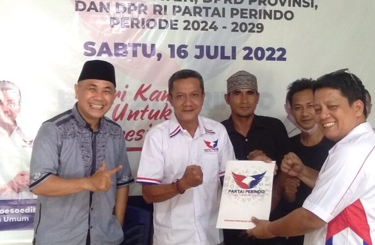 DPD Partai Perindo Buka Pendaftaran Bacaleg untuk maju di Pemilu 2024.