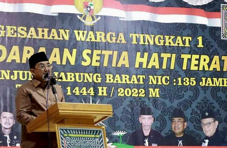 Bupati Tanjabbar Hadiri Undangan Wisuda Warga Baru PSHT
