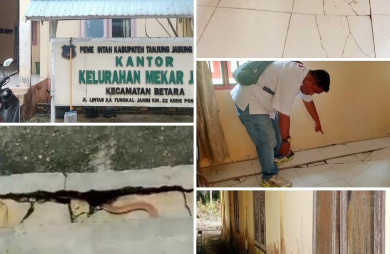 Miris, Lantai Kantor Kelurahan Mekar Jaya Amblas, Jadi Sarang Ular Cobra