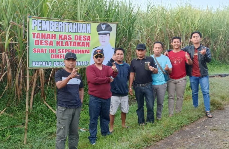 Sah Menjadi Hak Sepenuhnya Kades Definitif , Tebu Di Tanah Kas Desa Klatakan Tanggul Mulai Di Tebang