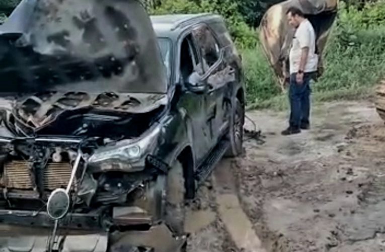 Alami Kecelakaan Tunggal, Alhamdulillah Ketua DPRD Tanjab Barat Selamat