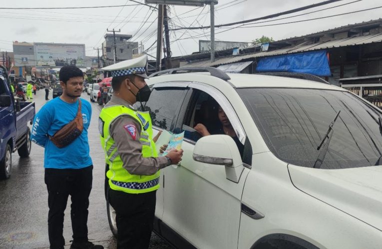 Satlantas Polres Cilegon Melaksanakan Operasi Keselamatan Maung 2023 Di Jalur Wisata Pantai Anyar Cinangka