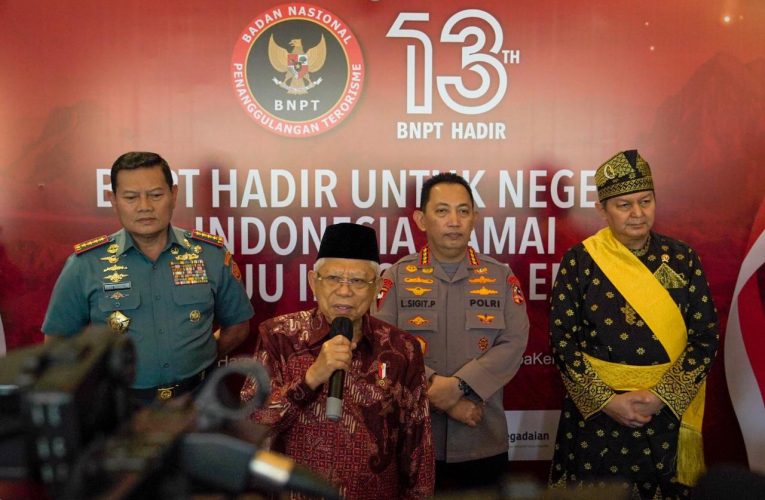 Wakil Presiden Ma’ruf Amin Hadiri HUT BNPT RI Ke-13 di Jakarta Theater