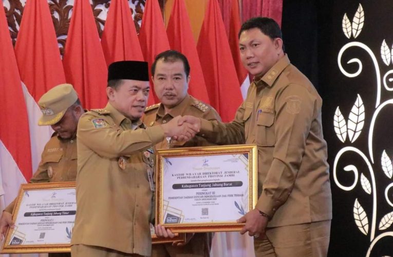 Pemkab Tanjab Barat Raih Peringkat 3 Pengelolaan DAK Fisik Terbaik TA 2023