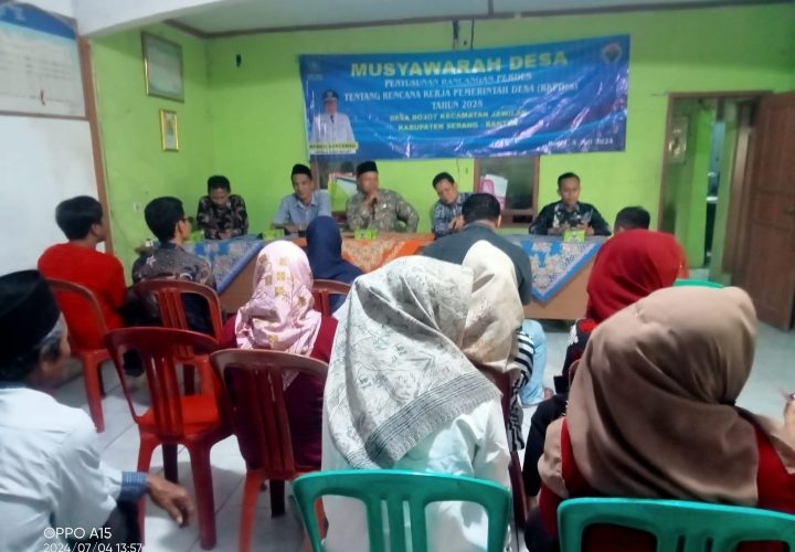 Musdes Penyusunan Rancangan Perdes Tentang RKPDes Tahun Anggaran 2025