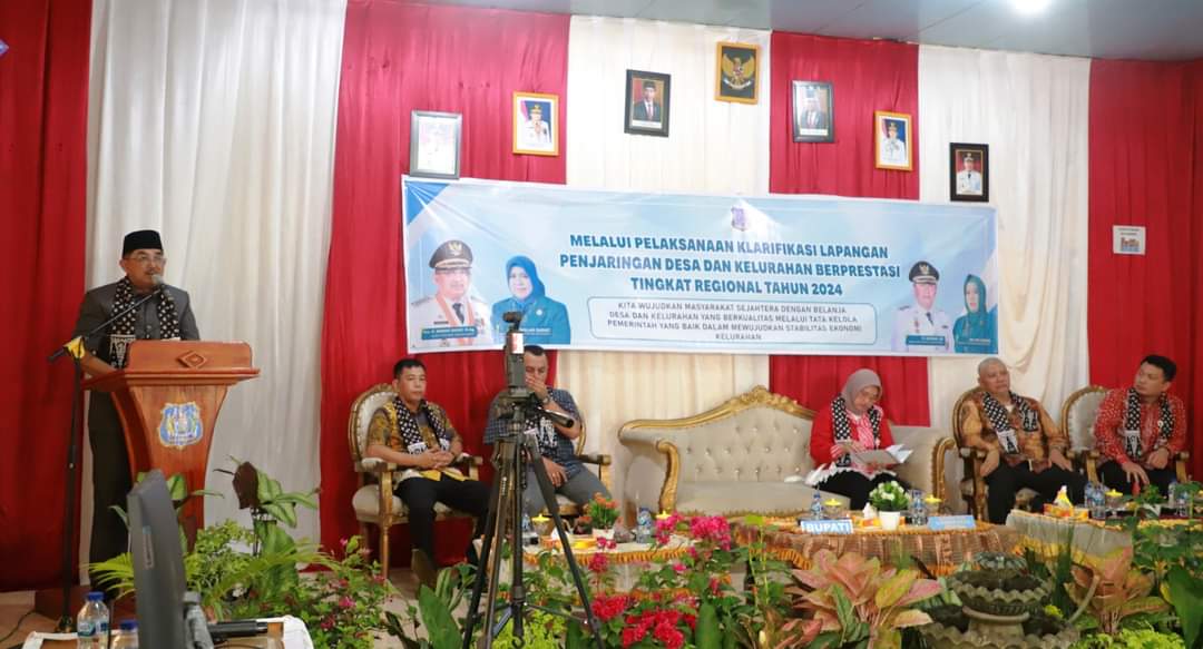 Bupati Tanjab Barat Sambut Kunjungan Ketua Tim Klarifikasi Lomba Kelurahan Tingkat Regional