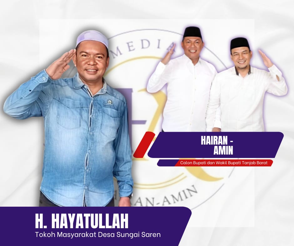 H Ayat, Tokoh Masyarakat Nyatakan Siap Dukung dan Menangkan Hairan-Amin