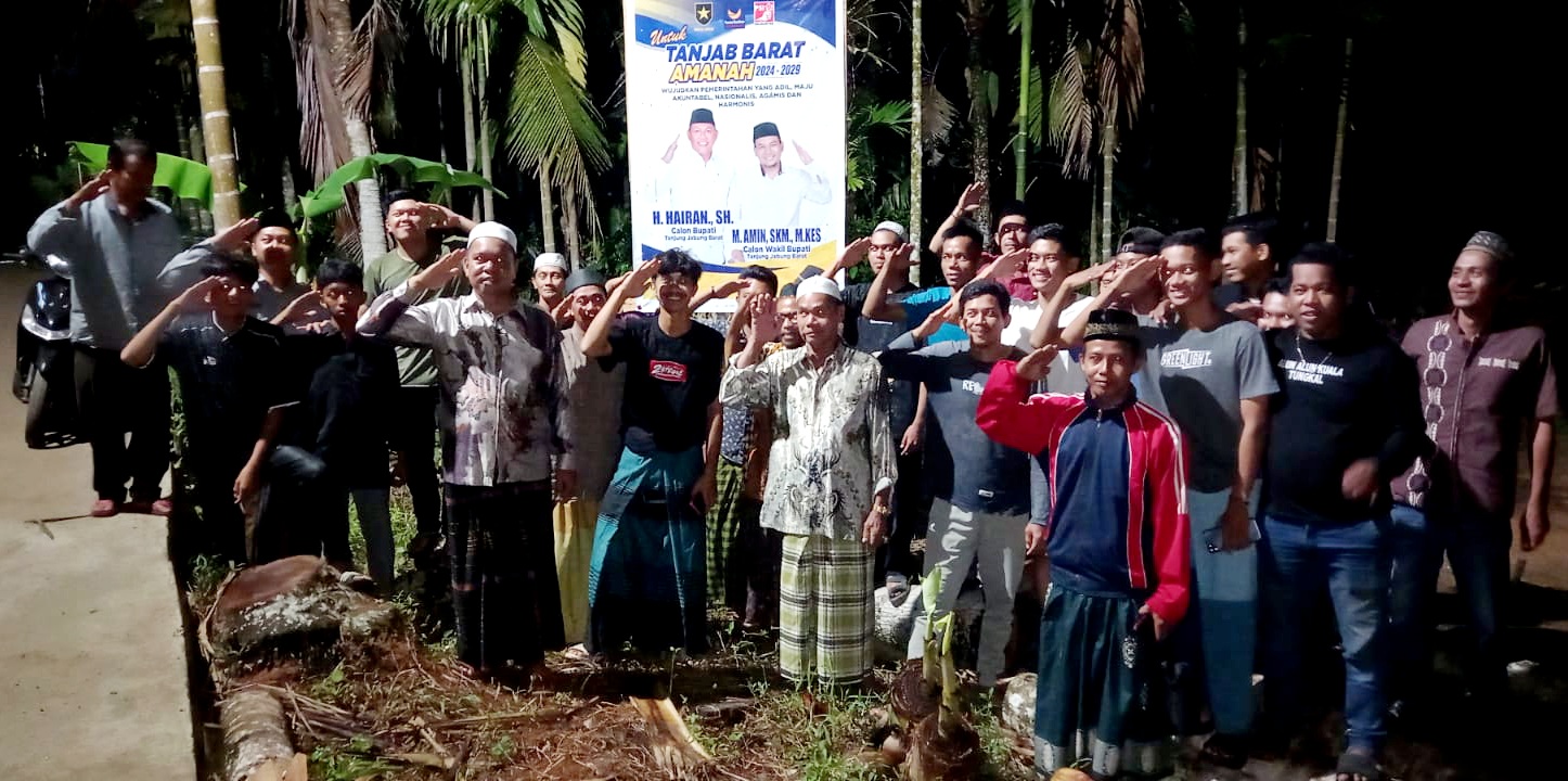 Meledak-Meletup, Kini Giliran Puluhan Pemuda Milenial Bram Itam Raya Deklarasi Dukungan Hairan-Amin 