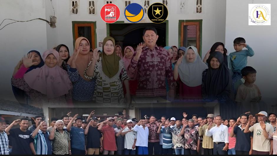 Gelombang Dukungan Terus Berdatangan, Ratusan Warga Batang Asam Sambut Antusias Silaturahmi Politik Cabup Hairan