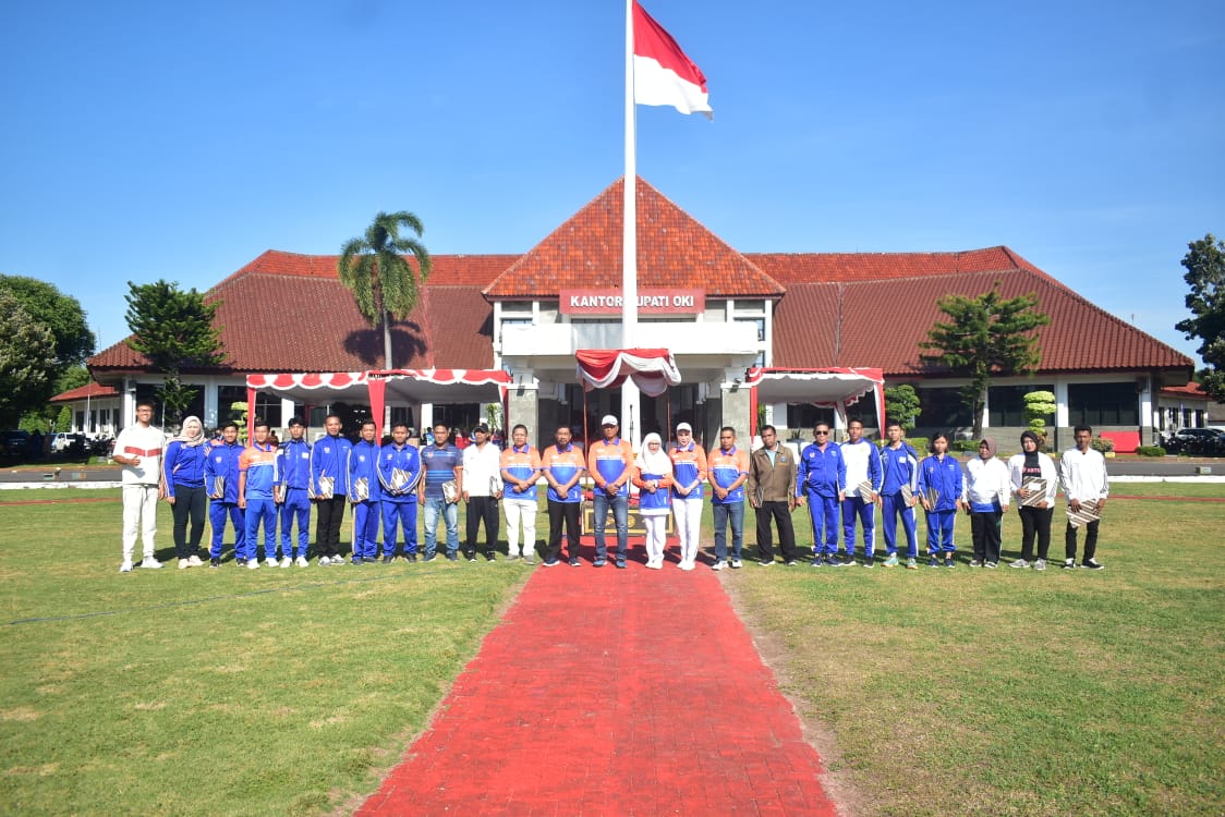 Peringatan Haornas, Pemkab OKI Beri Apresiasi 28 Atlet dan Pelatih Berprestasi