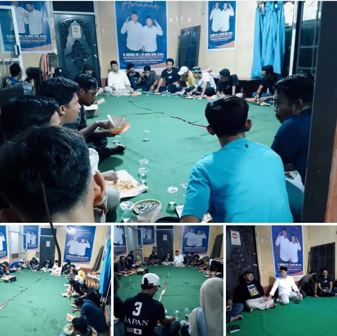Sambangi Posko Milenial, Cawabup Ustadz Amin Beri Motivasi Tim Kharisma
