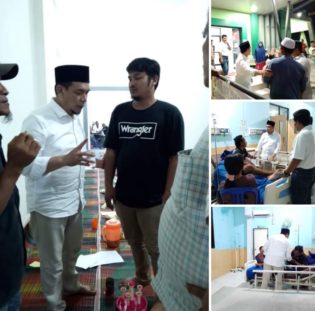 Peduli Penderitaan Masyarakat, Ustadz Amin Jenguk dan Doakan Pasien RSUD Daud Arif 