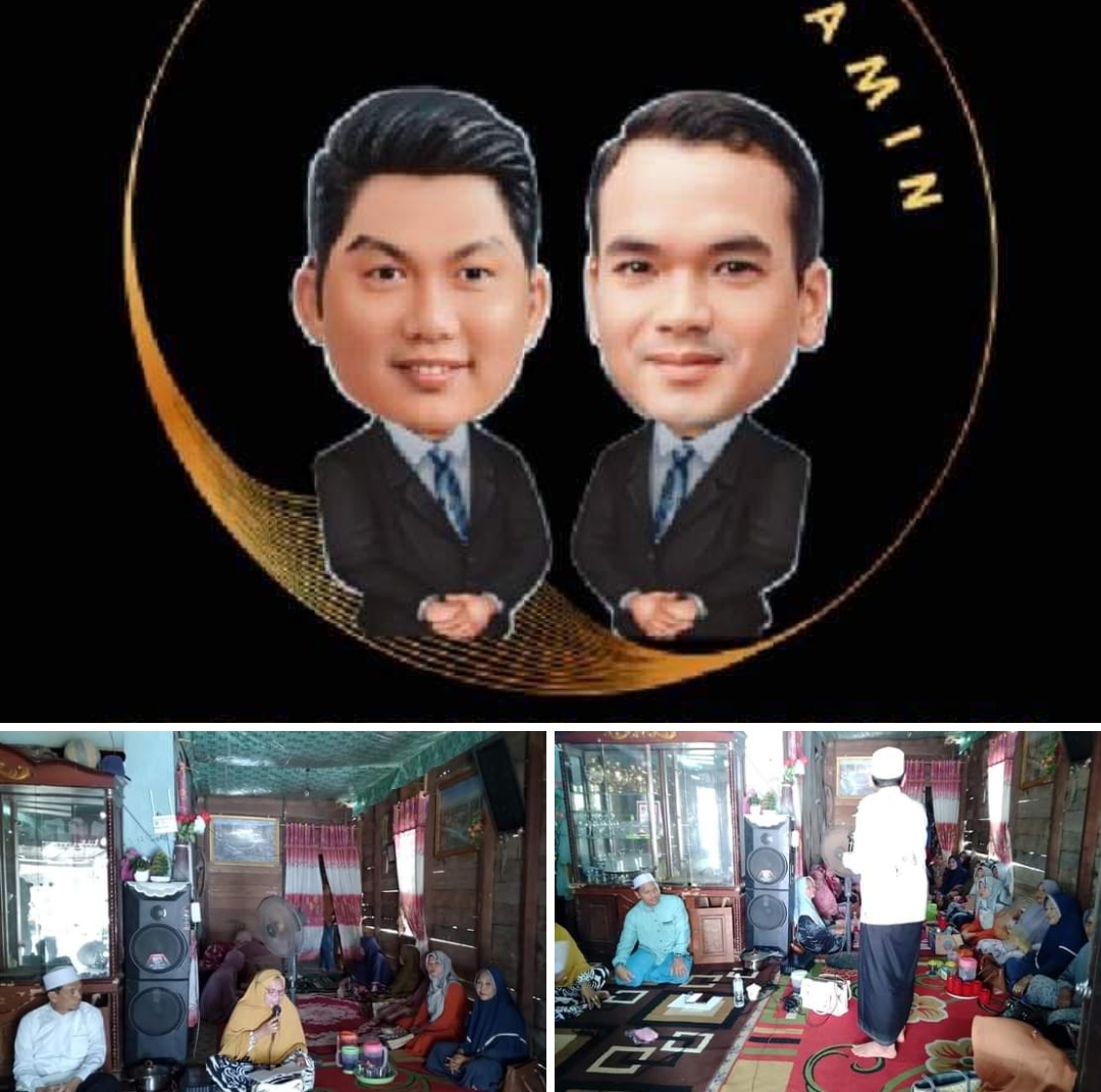 Beberkan Visi-Misi Pro Rakyat di Kuala Betara, Ustadz Amin Disambut Antusias Ibu-Ibu Pengajian dan Siap Menangkan Hairan-Amin 