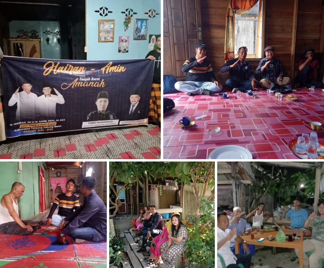 Sosialisasikan Visi-Misi Hairan-Amin, Tim Pemenangan Jelajahi Kecamatan Kuala Betara