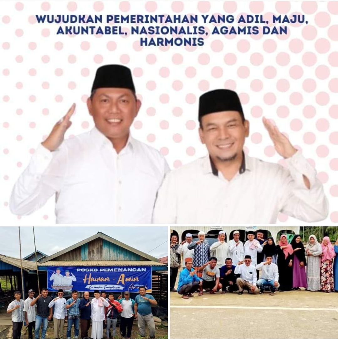 Dukungan Kian Membeludak, Masyarakat Pengabuan Ingin Dipimpin Hairan-Amin 