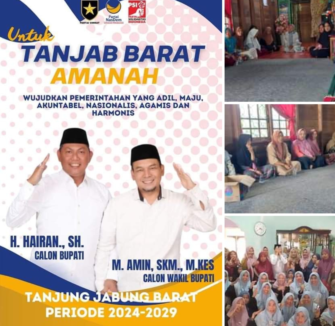 Perkuat Dukungan untuk Hairan-Amin, H. Ayat Silaturahmi ke Ibu-Ibu Pengajian Bram Itam 