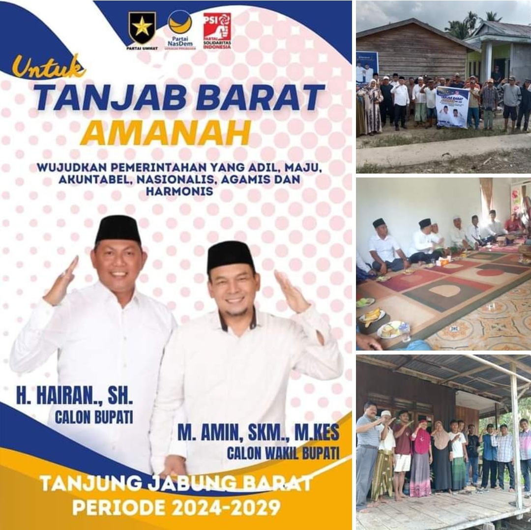 Masyarakat Kuala Betara Sebut, Hairan-Amin Pimpinan Yang Peduli Penderitaan Rakyat