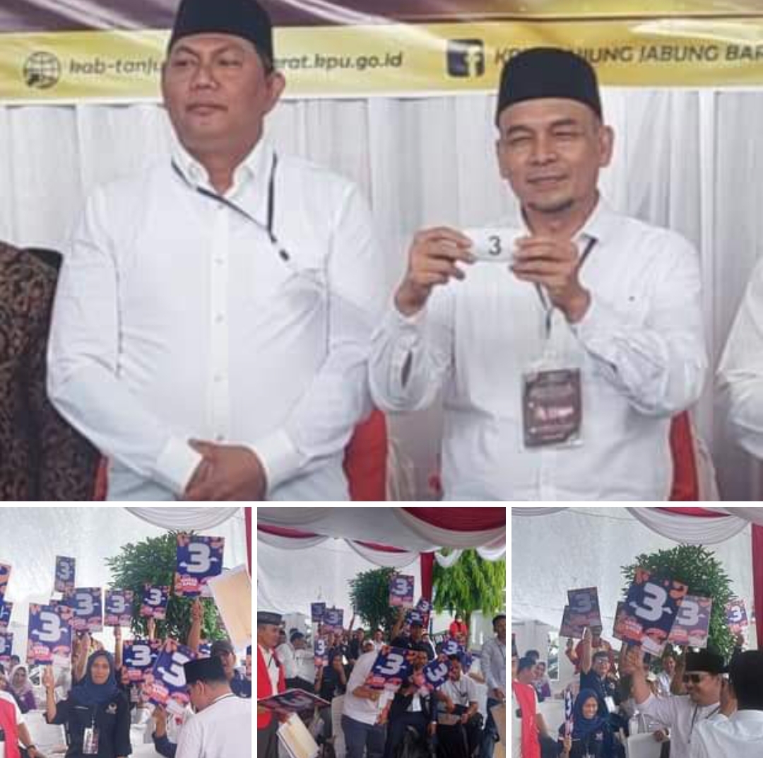 Sesuai Prediksi Hairan-Amin Dapat No 3 Pengundian Nomor Urut Peserta Pilkada yang Digelar KPU