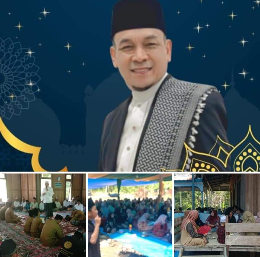 Jadi Idola, Ratusan Masyarakat Desa Tungkal I  Kecamatan Tungkal Ilir Dengarkan Tauziah Ustadz Amin dengan Khidmat 