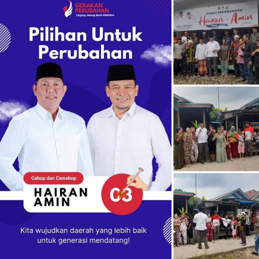 Simpati Terhadap Program dan Visi-Misi, Ratusan Masyarakat Pengabuan Dirikan Posko Pemenangan Hairan-Amin 