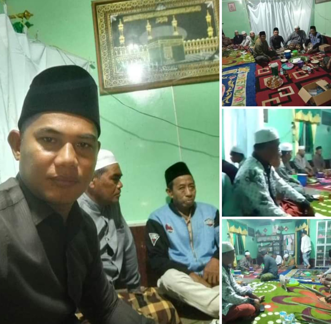 Takziah ke Rumah Duka, Korcam Kuala Betara Sampaikan Ucapan Turut Berduka Cita Atas Meninggalnya Ortu Kordes Hairan-Amin Desa Kuala Indah 