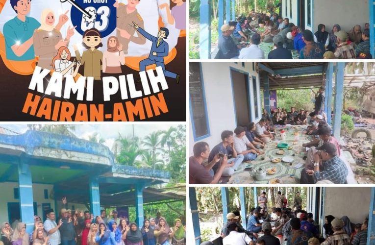 Ribuan Masyarakat Senyerang Nyatakan Dukung Hairan-Amin dan Siap Coblos No 3