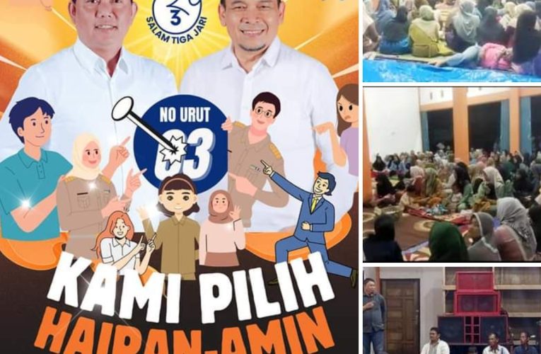 Inginkan Hairan-Amin Pimpin Tanjab Barat, Ratusan Emak-Emak Marga Rukun Sepakat Coblos No 3