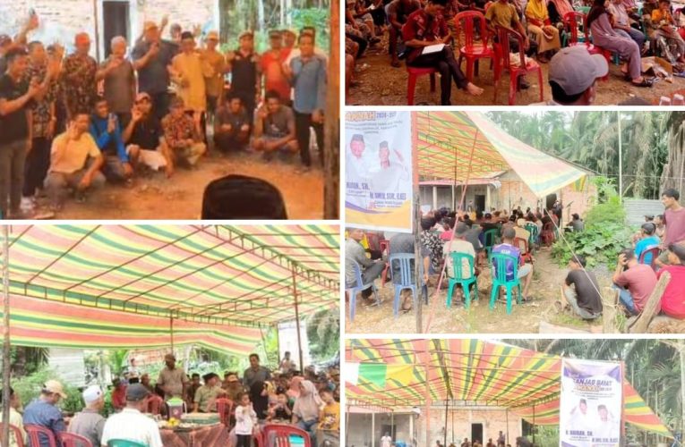 Dengarkan dan Beri Solusi Keluhan Warga, Hairan-Amin Dapat Simpati Ribuan Masyarakat Senyerang 